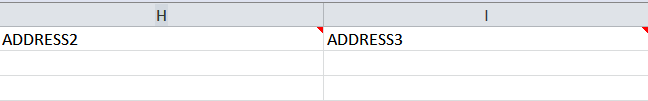 Screenshot of Address/Phone Changes spreadsheet, columns H-I
