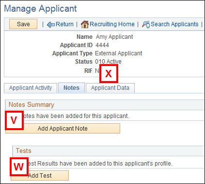 Manage Applicant